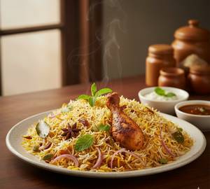 Hyderabadi Chicken Dum Baby Biryani