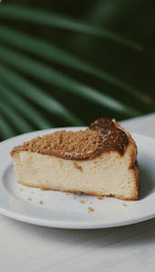 Hazelnut Pistachio Burnt Basque Cheesecake