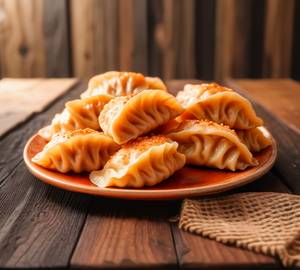 Steamed veg momos [8 pieces]