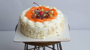 Fruit Custard Cake (500 Gm)