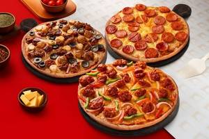 Buy 1 Get 2 Thin Crust Pizza Free (Non-Veg)