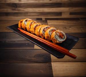 Inside out egg kimbap fry