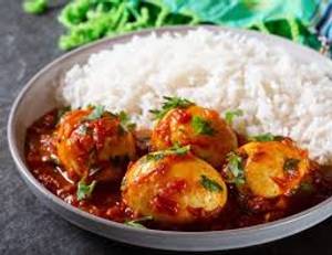 Egg curry (2 pcs) + rice
