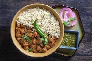 Pindi Chole & Rice/butter Naan