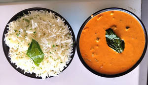 Red Thai Curry (with Steamed Rice)