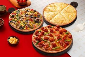 Buy 1 Get 2 Thin Crust Pizza Free (Veg)