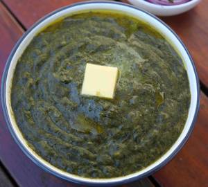 Sarso Ka Saag With 2 Makki Ki Roti With Ghee