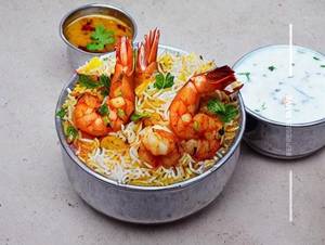 Hyderabadi Prawns Biriyani