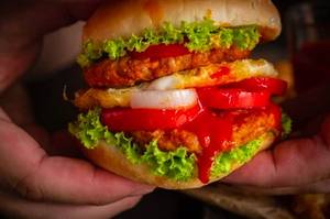 Chicken Chilli Lava Burger