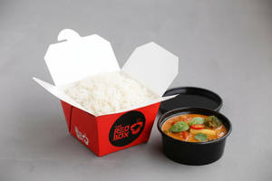 Thai Red Veg Curry   With Steamed Rice