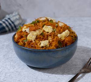 Schezwan egg chicken Noodles