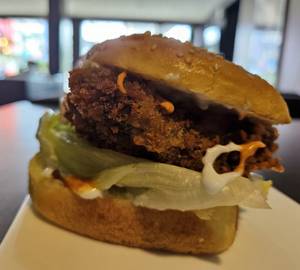 Crispy Fried Beef Burger