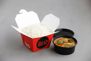 Thai Veg Red Curry With Steamed Rice