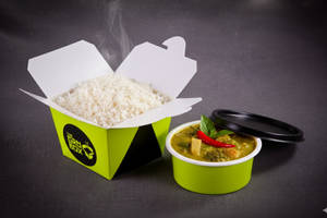 Thai Green Carry With Steem Rice