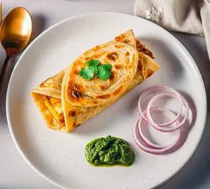 Double Egg With Single Paneer Roll