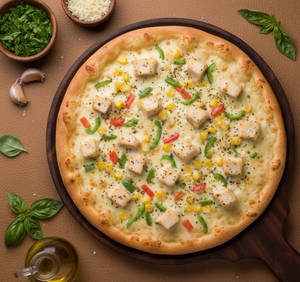 Creamy Alfredo Chicken Pizza