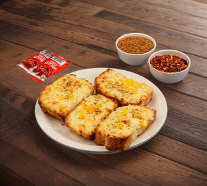 Corn Cheese Garlic Bread