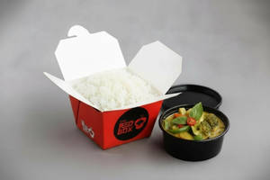 Thai Green Veg Curry  With Steamed Rice