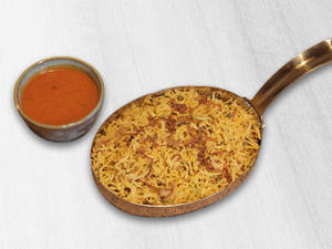 Khuska Rice With Coconut Gravy