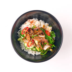 gochujang rice bowl | lamb