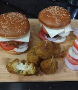 Cheese ball burger