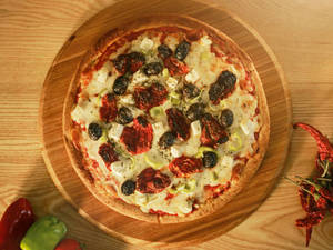 Five puper corn chilli pizza