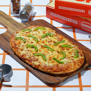 Green Capsicum Pizza.