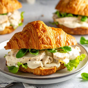 Chicken Tikka Croissant Sandwich