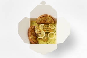 Butter Grilled Fish + Garlic Bread