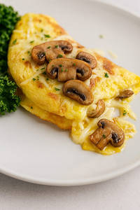 Mushroom Cheddar Cheese Omelette