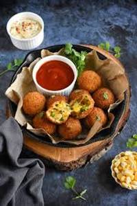 Crispy cheese corn ball