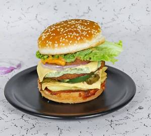 Spicy Paneer Double Patty Burger