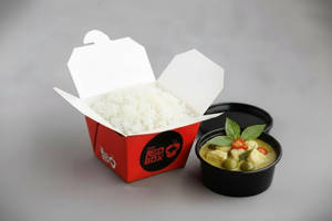 Thai Green Fish Curry  With Steamed Rice