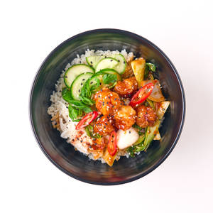gochujang rice bowl | prawn