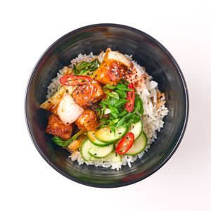 gochujang rice bowl | tofu