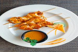 Chicken Satay Fish Peanut Sauce