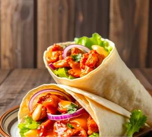 Barbeque Paneer Wraps