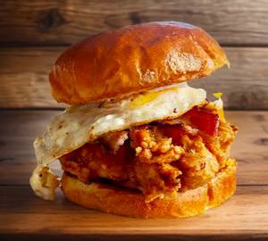 Egg With Fried Chicken Burger