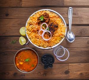 Chicken Dum Briyani 500ml extra gravy