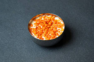 Masala Boondi With Sweet Curd