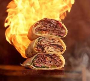 Mexican smokey chicken rumali shawarma