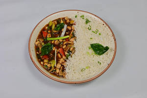 Pad Krapow Chicken Bowl With Jasmine Rice