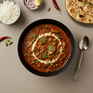 Mushroom & Green Peas Masala