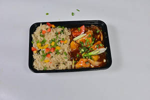 Veg Fried Rice + Chilly Paneer Gravy Small Combo