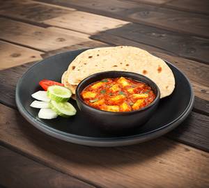 Paneer Matar Masala + 2 tandoori                                    