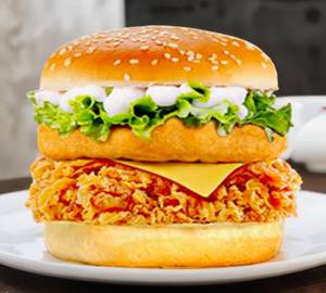 Super twins chicken burger