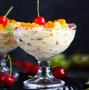 Fruit Salad With Ice Cream