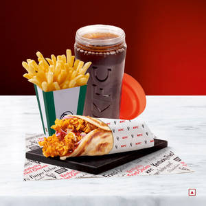 Chicken Roll Meal With Fries & Pepsi