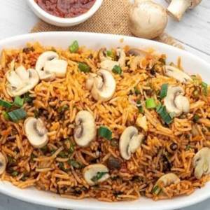 Mushroom Sezwan Fried Rice