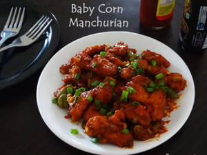 Baby Corn Manchurian